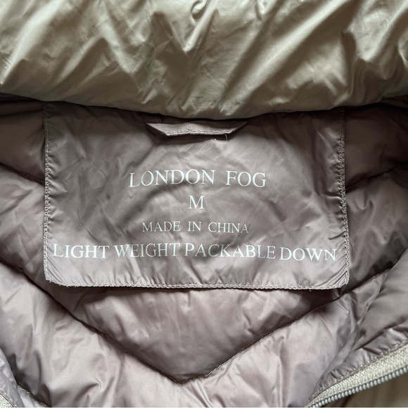 London Fog Packable Down Jacket - Taupe - Picture 6 of 10